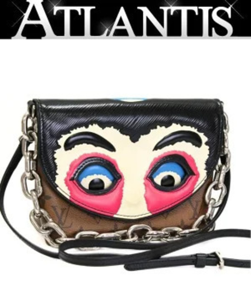 Louis Vuitton Kansai Yamamoto Kabuki Mask Shoulder Bag Monogram Reverse